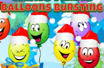 Christmas Balloons Bursting