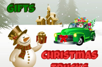 Christmas Trucks Hidden Gifts